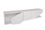 Hanah Home Soporte TV Blanco 180x40x30cm Tablero Partículas Melaminado Moderno Elegante